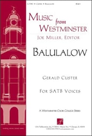 Balulalow SATB choral sheet music cover